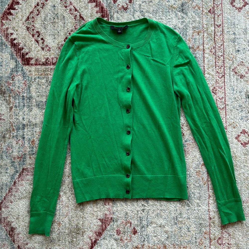 NWOT Ann Taylor Green Cardigan